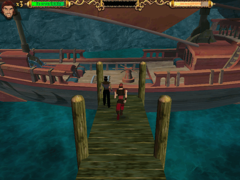 Sinbad: Legend of the Seven Seas (Windows) screenshot: Phew, finally made it.