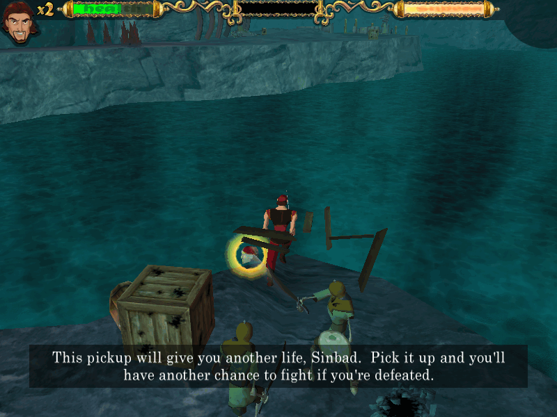 Sinbad: Legend of the Seven Seas (Windows) screenshot: An extra life.