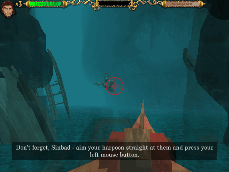 Sinbad: Legend of the Seven Seas (Windows) screenshot: And now I have to shoot ghosts.