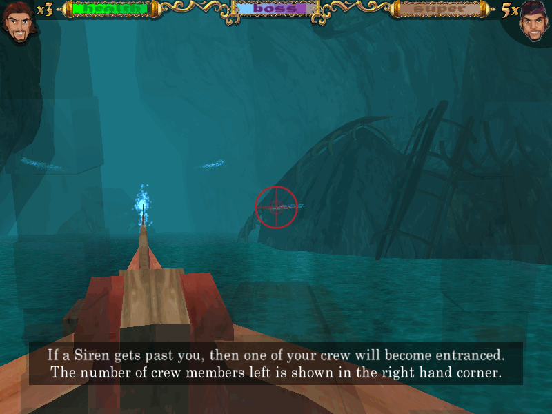 Sinbad: Legend of the Seven Seas (Windows) screenshot: A boss battle with the sirens.