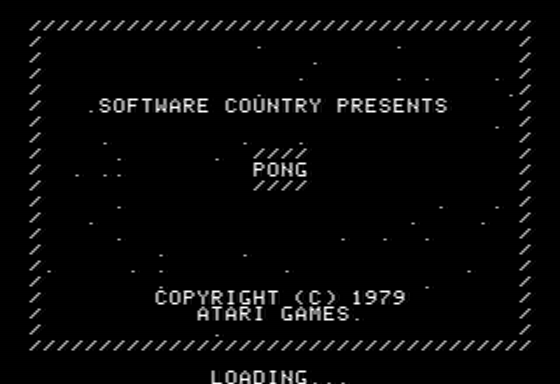<small>Golden Oldies: Volume 1 - Computer Software Classics (Apple II) screenshot:</small><br> Pong