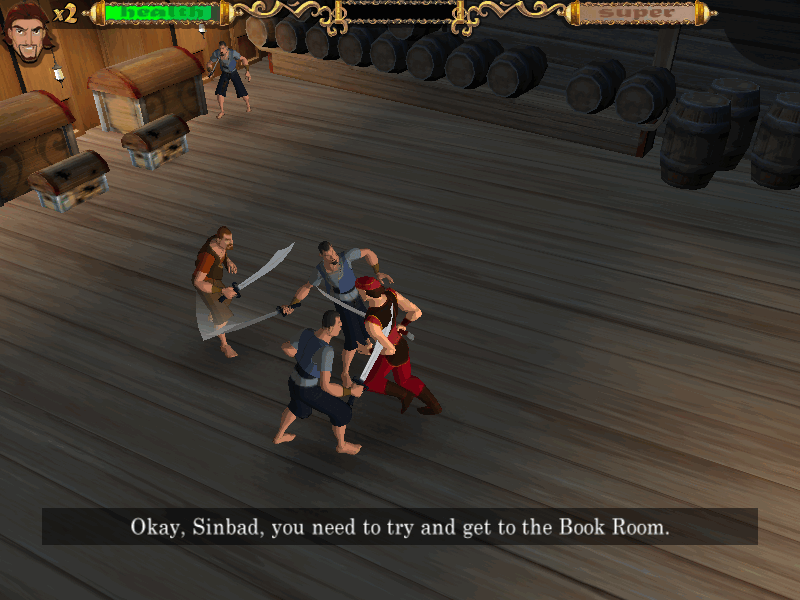 Sinbad: Legend of the Seven Seas (Windows) screenshot: I'll have to push my way through.
