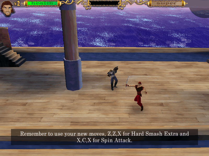 Sinbad: Legend of the Seven Seas (Windows) screenshot: Combat Tutorial.