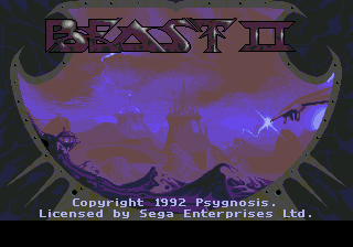 Shadow of the Beast II (Genesis) screenshot: Title screen
