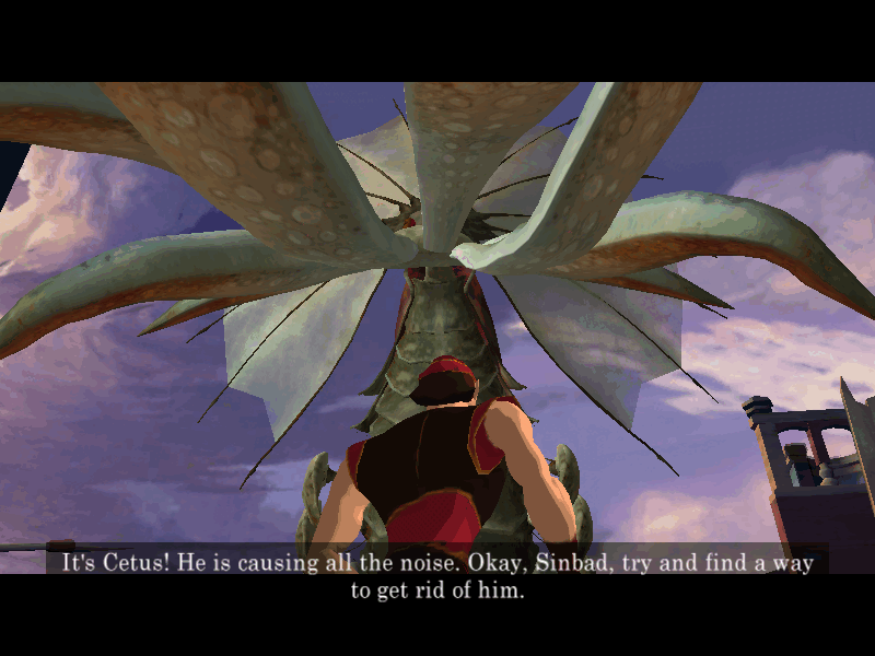 Sinbad: Legend of the Seven Seas (Windows) screenshot: The first boss battle.