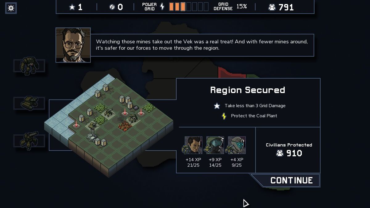 Into the Breach (Windows) screenshot: See what I did!