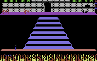 Mr Mephisto (Commodore 64) screenshot: Let's go to heaven.