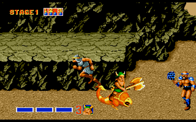 Golden Axe (Amiga) screenshot: Stage 1