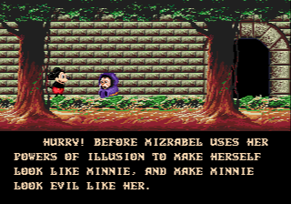 Castle of Illusion starring Mickey Mouse (Genesis) screenshot: Yes sir! Mission is clear sir!