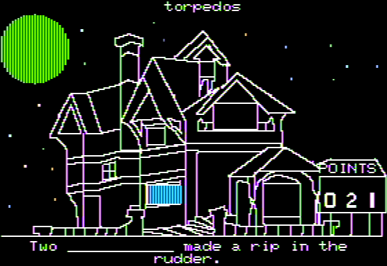 Screenshot of Grammar Gremlins (Apple II, 1986) - MobyGames