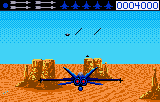 Blue Lightning (Lynx) screenshot: Flying over the desert