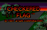 Checkered Flag (Lynx) screenshot: Title screen