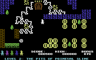 Mutant Monty (Commodore 64) screenshot: Next screen.
