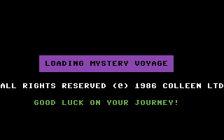 Mystery Voyage (Commodore 64) screenshot: Loading Screen