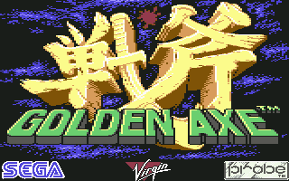 Golden Axe (Commodore 64) screenshot: Title