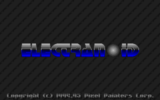 Electranoid (DOS) screenshot: Title Screen