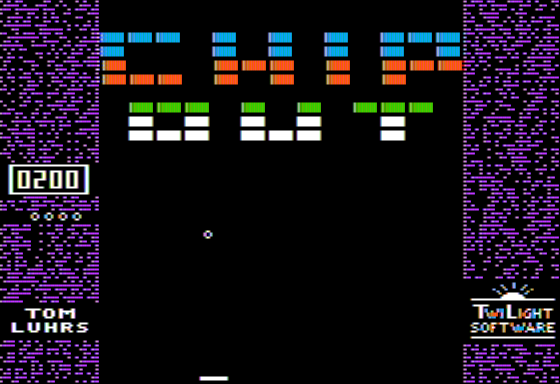 Chipout (Apple II) screenshot: Demonstration Mode