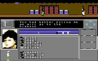 Nexus (Commodore 64) screenshot: Function Mode.