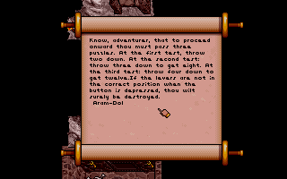 Ultima VII: Part Two - The Silver Seed (DOS) screenshot: Some clues...