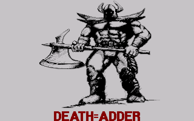 Golden Axe (Amiga) screenshot: Meet Death Adder