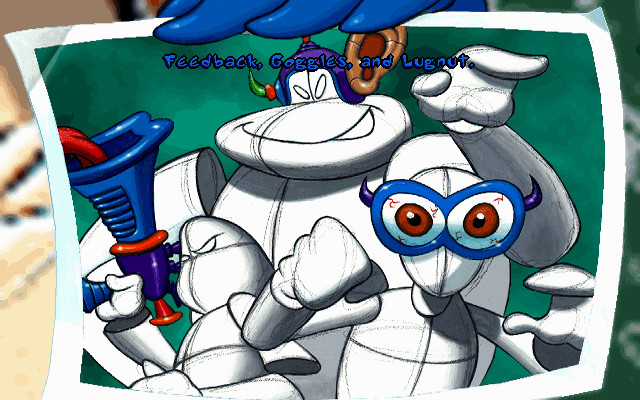Toonstruck (DOS) screenshot: Meet Count Nefarious' henchmen