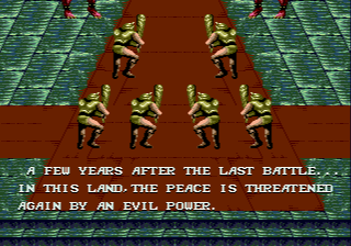 Golden Axe II (Genesis) screenshot: Intro