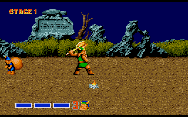 Golden Axe (Amiga) screenshot: Increase your powers