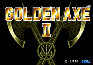 Golden Axe II (Genesis) screenshot: Title screen