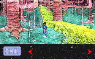 Mise Quadam (DOS) screenshot: One of the starting locations