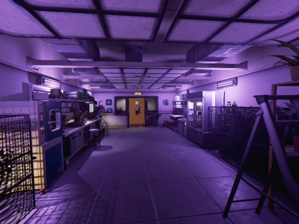 The Assembly (PlayStation 4) screenshot: Botany lab (VR mode)