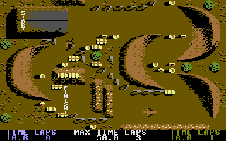 BMX Simulator (Commodore 16, Plus/4) screenshot: Next race.