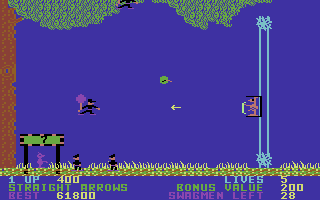 Outback (Commodore 64) screenshot: Going to lose some Joeys.