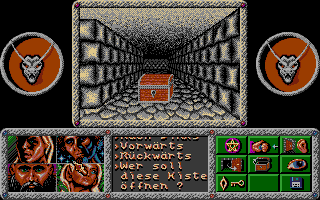 Dragonflight (DOS) screenshot: Found a treasure chest