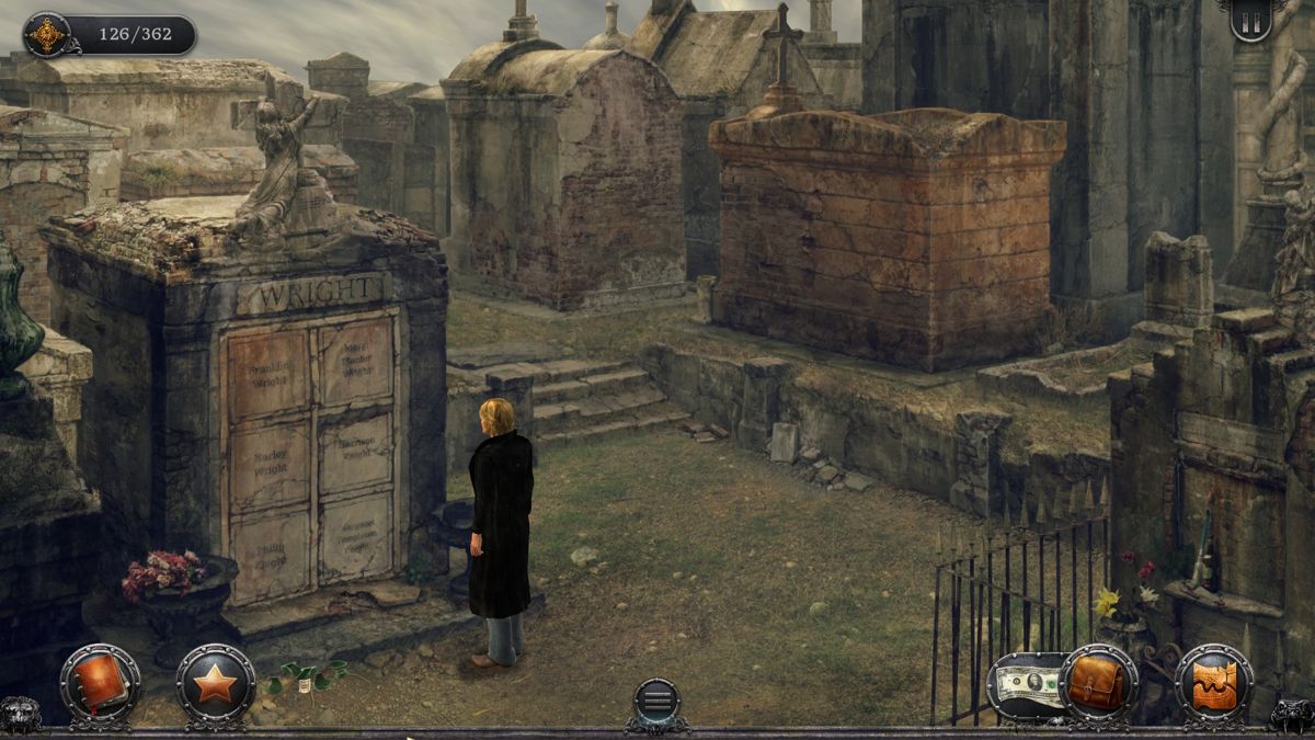Gabriel Knight: Sins of the Fathers - 20th Anniversary Edition (Windows) screenshot: Tombs in the cemetery