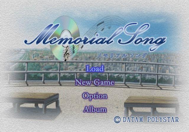 Memorial Song (PlayStation 2) screenshot: Main menu.