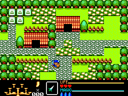 Golden Axe Warrior (SEGA Master System) screenshot: A town