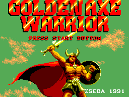 Golden Axe Warrior (SEGA Master System) screenshot: Title