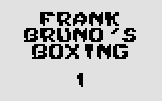 Frank Bruno's Boxing (Commodore 16, Plus/4) screenshot: Loading Screen.