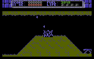 Fortress Underground (Commodore 16, Plus/4) screenshot: Crashed.