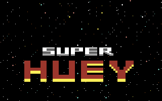 Super Huey UH-IX (Commodore 64) screenshot: Title screen