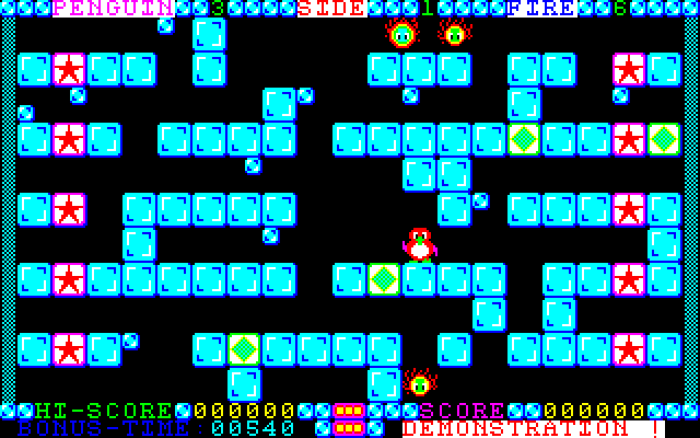 Ice Block (Sharp X1) screenshot: Demo