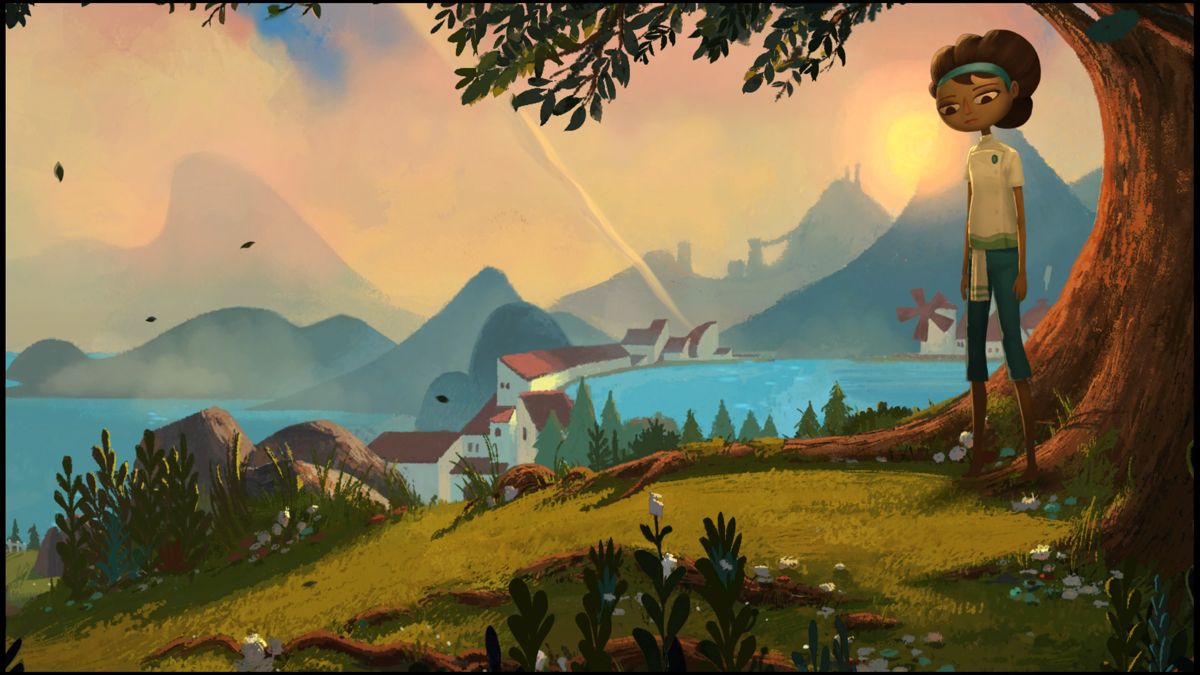 Broken Age (PlayStation 4) screenshot: Starting the story as Vella, one of the two protagonists
