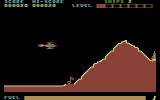 Skramble (Commodore 64) screenshot: Let's Go.