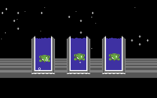 Slimey's Mine (Commodore 64) screenshot: Your three lives.