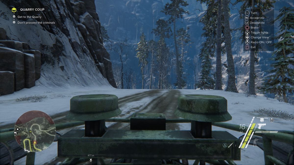 Sniper: Ghost Warrior 3 - Buggy Vehicle (PlayStation 4) screenshot: Rear view while driving