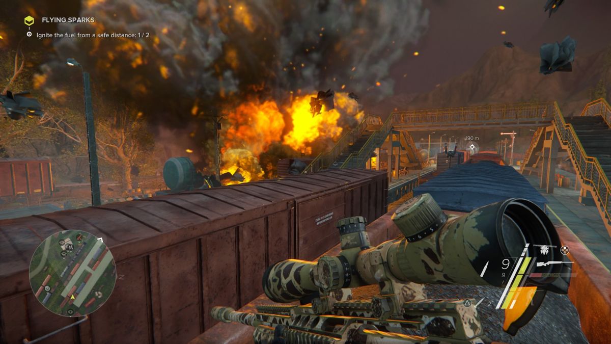 Sniper: Ghost Warrior 3 - Sniper Rifle McMillan TAC-338A (PlayStation 4) screenshot: Anaconda camouflage in-game