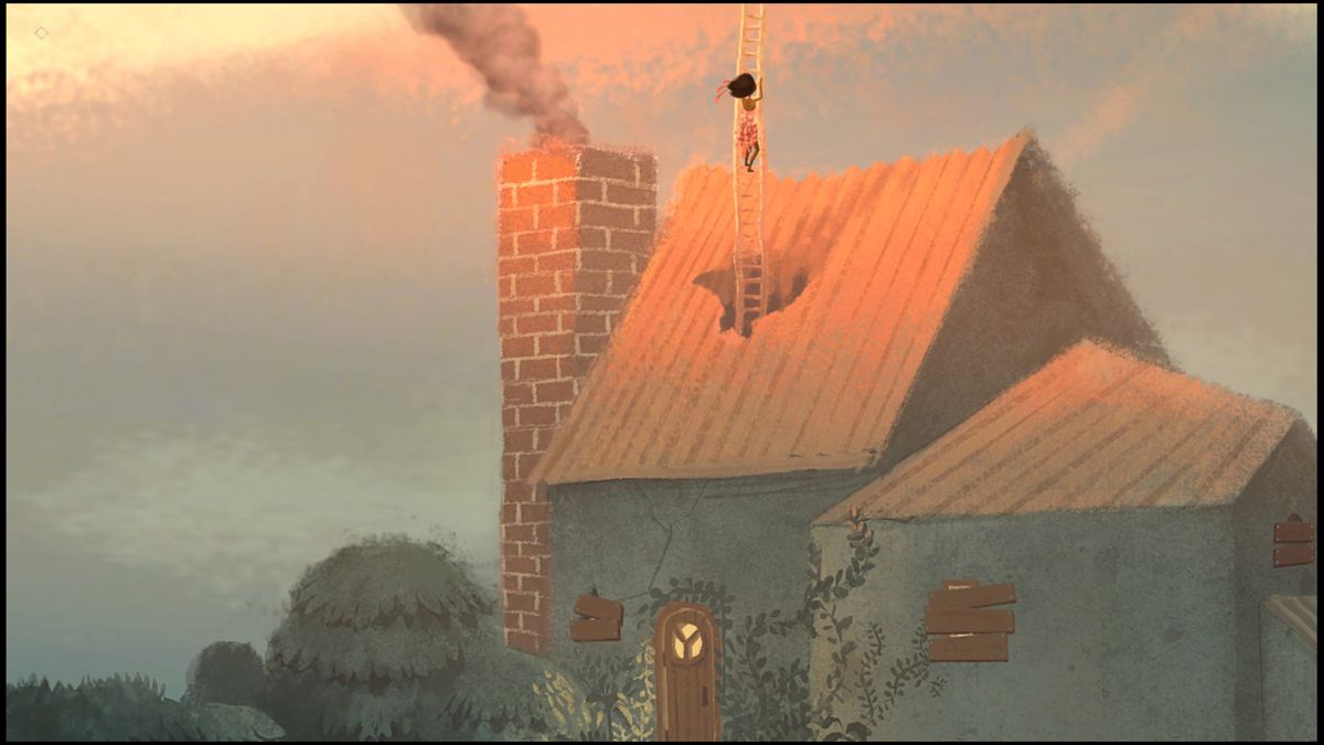 Broken Age (PlayStation 4) screenshot: Coming down from Meriloft