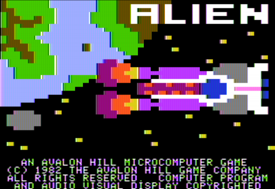 The Alien (Apple II) screenshot: Introduction