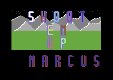 Shoot Em Up (Commodore 64) screenshot: Title Screen.