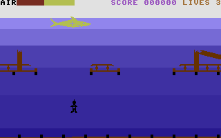 Shark (Commodore 16, Plus/4) screenshot: Got it.